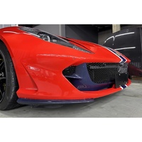 Nouvelles extensions d'angle de pare-chocs avant en fibre de carbone sèche style OEM pour Ferrari 812