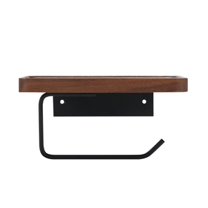 Оптовая продажа, новый дизайн, стеллаж для хранения салфеток, настенное крепление 2 в 1, рулон, держатель для деревянных бумажных полотенец - Product Image 6