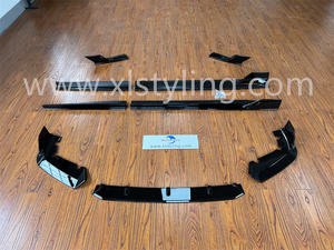 Voiture restyling pare-chocs avant lèvre séparateur jupe latérale arrière diffuseur noir chevalier warr-ior kit carrosserie Pour BMW <span class=keywords><strong>X5</strong></span> F95 X5M bodykit - Product Image 4