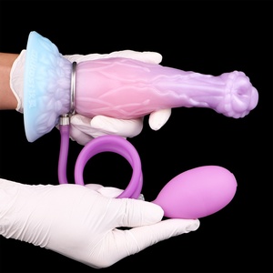 Sweet Dream Adjustable Silicone Inflatable Anal Plug with Pump for Intense Prostate Massage Vagina Masturbation Dog Knot <b>Dildo</b> - Product Image 2