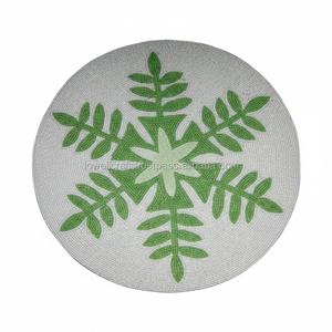 Sous-verres en verre faits à la main Sous-verres élégants d'artisanat pour une décoration élégante de table à manger Table basse et protection quotidienne de la table - Product Image 1