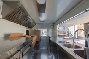 Commercial Mobile Food Truck Street Planning Multifunctional Snack Cart Night Market Vending Kiosk Stainless Steel 4-<b>Wheel</b> - Product Image 3