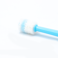 Offre Spéciale chien brosse à dents Anti-calcul brosse à dents pour animaux de compagnie en plastique chiot chat brosse à dents pour animaux de compagnie