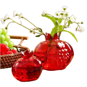 Vaso in Vetro Personalizzato con Motivo a Martello per Fiori di <span class=keywords><strong>Melograno</strong></span> Essiccati, Decorazione da Tavolo per Matrimoni - Product Image 1