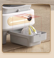Kotak Pasir Kucing Otomatis KAI LAN Self Cleaning dengan Kontrol WiFi APP Pintar, Sensor Inframerah, Keamanan, Terbuka di Atas, Bahan ABS, Kapasitas 75L