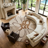 French-style Modern Villa Mansion Carpet Living Room Handtufted Loop Pile Eco Friendly Non-Slip Pet Friendly Medium Pile Rug