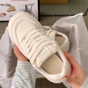 <span class=keywords><strong>Sneakers</strong></span> <span class=keywords><strong>bianche</strong></span> con plateau da <span class=keywords><strong>donna</strong></span>-scarpe da pane Sole alla moda, calzature Lifestyle Casual All-Match - Product Image 4