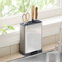 WIREKING Égouttoir de cuisine antirouille, support pour éponge et accessoires de lavage, organisateur de comptoir réglable, porte-brosse haute