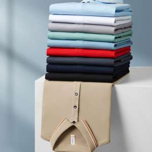 Performance Brodé Personnalisable Logo Brodé Léger 100% Polyester Peu Cher Polo de Golf pour Hommes - Product Image 1