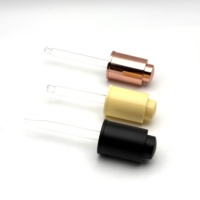 Pipette compte-gouttes en plastique de luxe 18/410 20/410 pour huiles essentielles et sérums, idéale pour les flacons de produits de soin de la peau