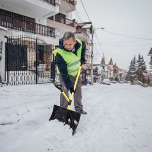 18 дюймов легкая пластиковая лопата для снега с двумя ручками переносная лопата для снега с регулируемой ручкой - Product Image 2