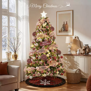 Ensemble de décoration de Noël pour la maison, petit <span class=keywords><strong>sapin</strong></span> artificiel de 18 mètres, <span class=keywords><strong>sapin</strong></span> illuminé de style Instagram, célèbre sur Internet - Product Image 1