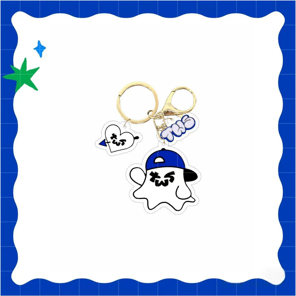 KPOP TWS Acrylic Keychain Bear Cat Animals Keyring