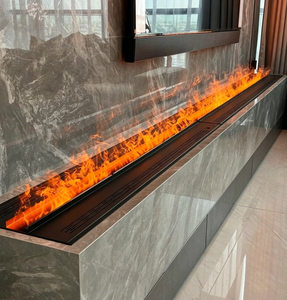 <span class=keywords><strong>Cheminée</strong></span> électrique à vapeur d'eau à 3 faces avec panneau tactile et minuterie d'arrêt automatique - Product Image 5