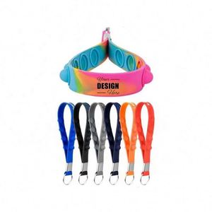 Llavero de pulsera personalizado con rosario de burbujas y clip, accesorio religioso portátil para regalo promocional - Product Image 1