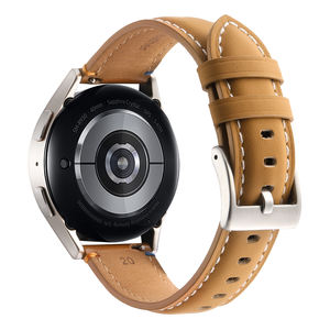 Forwelleny, correa de lujo de cuero auténtico con costuras de 20mm y 22mm para <span class=keywords><strong>Samsung</strong></span> Galaxy <span class=keywords><strong>Watch</strong></span> 7 6 Classic <span class=keywords><strong>5pro</strong></span>, accesorios, correa de cuero - Product Image 3