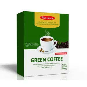 Wholesale Diet coffee WinsTown best weight loss slim green coffee with ganoderma slimming Instant coffee