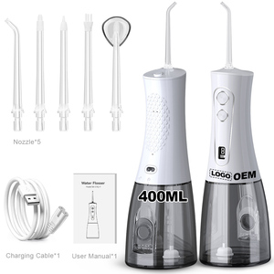 Appareil le plus vendu - 400 ml - Étanche IPX7, rechargeable par USB-C <span class=keywords><strong>et</strong></span> prêt pour les voyages en avion comme un irrigateur buccal sans fil - Product Image 1