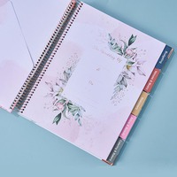 Carnets de notes à reliure à spirale avec impression personnalisable Agenda Agenda Wedding Planner