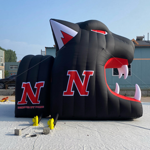 Tùy Chỉnh Đen <span class=keywords><strong>Leopard</strong></span> Linh Vật Inflatable Không Thấm Nước Bền Bóng Đá Đường Hầm Cho Quảng Cáo Ngoài Trời Các Sự Kiện Và Bãi Cỏ Hiển thị - Product Image 4