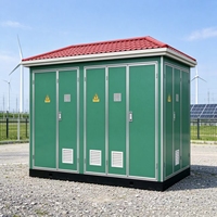 Poste de transformateur préfabriqué de style européen YBW-12, unité électrique extérieure 10 kV 400 V pour l'infrastructure urbaine