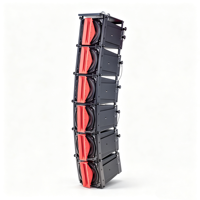Système de haut-parleurs colonne passifs professionnels ultra-compact, 300W de puissance de crête, 12 ohms, néodyme, coaxial, 5,5 pouces, noir mat