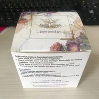 Boîtes d'emballage pour bougies transparentes personnalisées à fenêtre, 8 oz, vente chaude