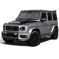 Pour Mercedes Benz G63 W465 2025 2026 – Kit de mise à niveau spécial ABS noir brillant : Lame avant, diffuseur arrière, pièces de pare-chocs et spoiler