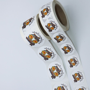 Cầu Vồng dán nhãn nhiệt <span class=keywords><strong>2</strong></span>-inch Vòng giấy nhiệt cuộn màu Vòng nhãn dán màu tự dính máy in nhãn - Product Image 4