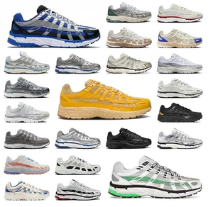 Designer Heren Unisex Casual Lifestyle TN Sneakers P-6000 Winterbestendige Schoenen Metallic Zilver Zwart Modieus Ademend Design - Product Image 1