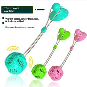 Büyük Köpekler İçin Diş Kaşıyıcı Oyuncak, Besleyici Sakız Topu ve Zil ile - Product Image 1