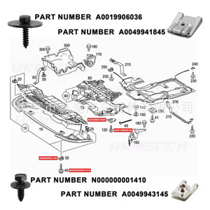 Kit de 20 boulons de fixation en métal pour plaque de protection moteur et garde-boue de voiture, pour fixation de carrosserie automobile - Product Image 4