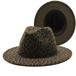 Autumn Winter Fashion Trendy Leopard Print <b>Fedora</b> <b>Hat</b> for Women <b>Men</b> Outdoor Travel Party Jazz <b>Hat</b> - Product Image 4