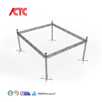 Structure d'exposition portable en alliage d'aluminium 389x389, montage facile