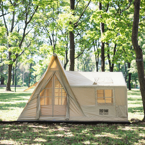 Tente à air d'aventure en tissu Oxford avec sol en PE haute densité Tente de camping gonflable portable imperméable pour l'évasion en montagne - Product Image 3