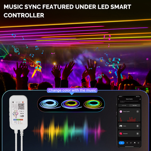 Bande lumineuse au néon LED intelligente Wifi RVB couleur lampe à ruban pour rétro-éclairage TV, décor de fête à la maison fonctionne avec Alexa Google Home - Product Image 6