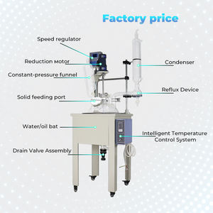 Reaktor kaca lapisan tunggal 1L 2L 3L 5L 10L untuk eksperimen penelitian - Product Image 2