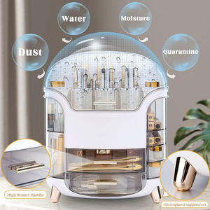 Organisateur de maquillage multifonctionnel transparent en plastique écologique, anti-poussière, étanche et peu encombrant, très vendu - Product Image 3