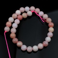 Pedras naturais rosas, 6/8/10/12mm, pedras soltas, para colar pulseira diy, pingente, 7.5''