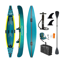Vente en gros prix d'usine OEM kayak de pêche gonflable au point de chute canoë bateau à rames kayaks gonflables