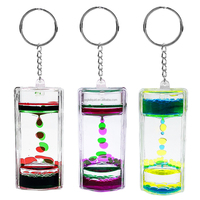 Minuterie de mouvement liquide porte-clés minuterie de liquide jouet sensoriel minuterie d'huile liquide