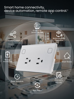 Prise intelligente Smartdust, norme américaine, Tuya Zigbee, avec système de maison intelligente tactile, interrupteur à panneau tactile