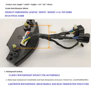เครื่องมือ AKT200รถจักรยานยนต์ vort-X 200เครื่องวัดความเร็ว italika ติดตั้งเครื่องวัดระยะทางอิเล็กทรอนิกส์ - Product Image 5