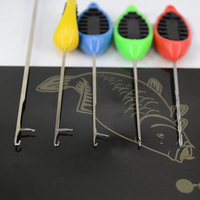Kit d'aiguilles à appât pour carpes personnalisé, ensemble de 5 aiguilles à bec, aiguille à bec pour pop pot, aiguille à coudre, outil de fabrication d'appâts pour carpes, accessoires de pêche