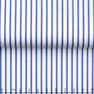 Tessuto di Lusso Effetto Seta Facile da Stirare in Cotone 80S Tinto in Filo, Fantasia a Righe Twill, Ideale per Camicie da Ufficio, Scuola e Uniformi - Product Image 2