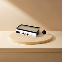 Offre promotionnelle : Four de cuisson et barbecue portable en acier chromé pour la pêche, le jardinage et les activités de plein air, avec réchaud à gaz propane pour le camping