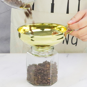 Entonnoirs de mise en conserve à large ouverture en acier inoxydable doré, durables, de qualité alimentaire, pour la cuisine, pour filtrer les liquides - Product Image 2
