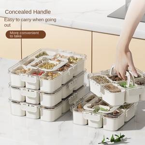 กล่องใส่ผักผลไม้ในตู้เย็นกล่องใส่ของกล่องถนอมอาหารภาชนะเก็บของในครัว - Product Image 6