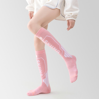Chaussettes de ski en laine Chaussettes d'hiver pour le camping en plein air, l'alpinisme et la neige Chaussettes longues de sport de compression chaudes et épaissies