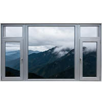 Ventanas Modernas de Alta Calidad, Horizontales, Abatibles, de Acero Inoxidable y Aleación de Aluminio, Resistentes al Fuego y al Calor, para Hogar, Hotel, Escalera